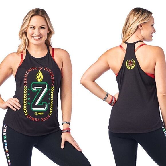 nwt ZUMBA Community High Neck Tank top - Picture 1 of 1